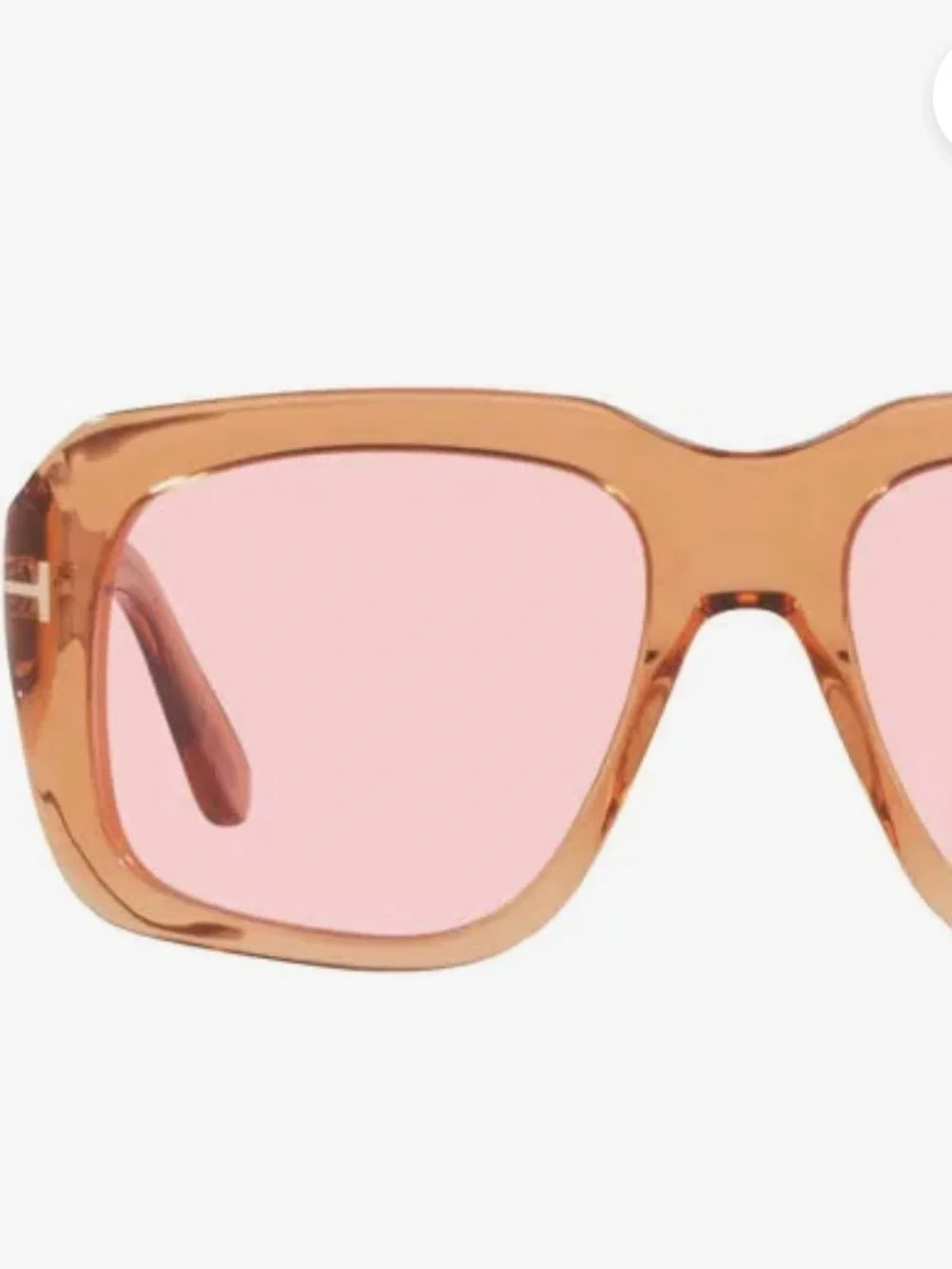 Tom Ford Bailey Pink Oversized Square Sunglasses with Case